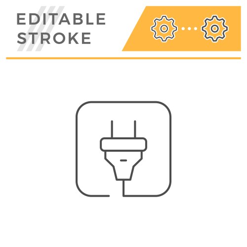 Set electric switch and plug Royalty Free Vector Image
