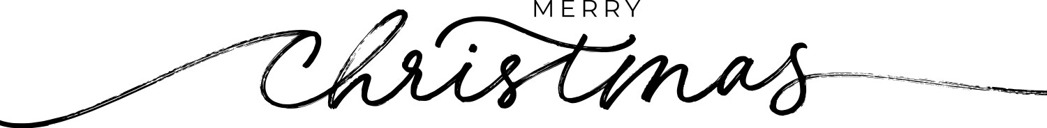 Merry christmas brush lettering vector image