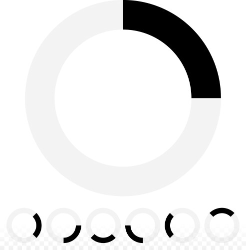 Circular Preloader - Segmented Loading vector image