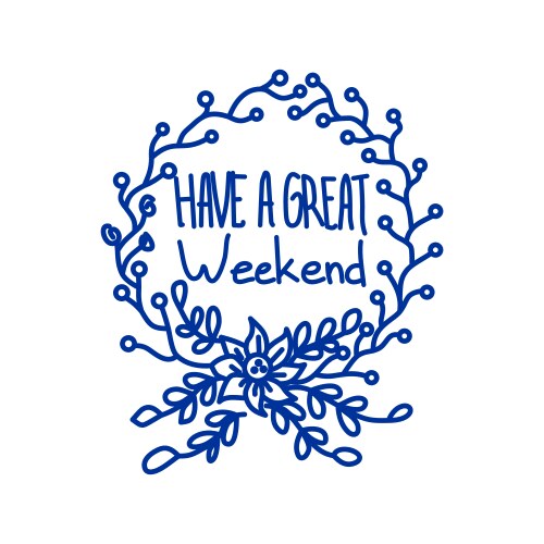 Hand lettering set days week Royalty Free Vector Image