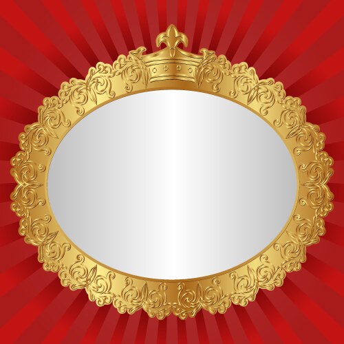 Vintage golden frame Royalty Free Vector Image