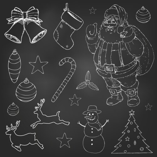 Christmas Doodles & Sketches Vector Image