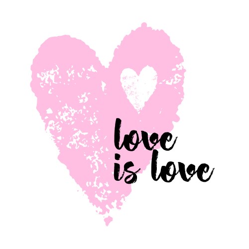 Pink Sketch Heart Label – Royalty-Free Vector | VectorStock