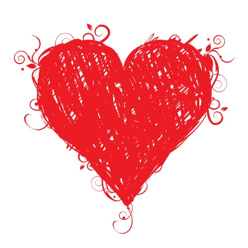 Red heart symbol Royalty Free Vector Image - VectorStock