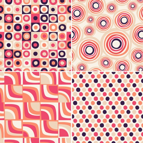 Seamless circles background texture Royalty Free Vector