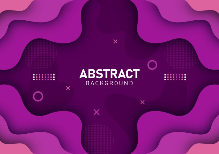 Colorful liquid and geometric background Vector Image