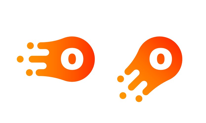 Letter o logo abstract liquid bubble drop vector image