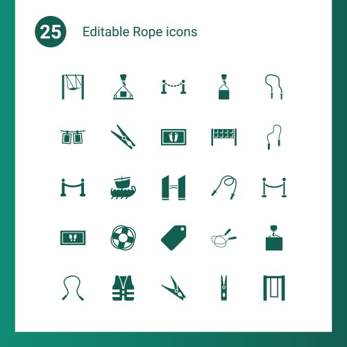 Rope icons pattern seamless white background Vector Image