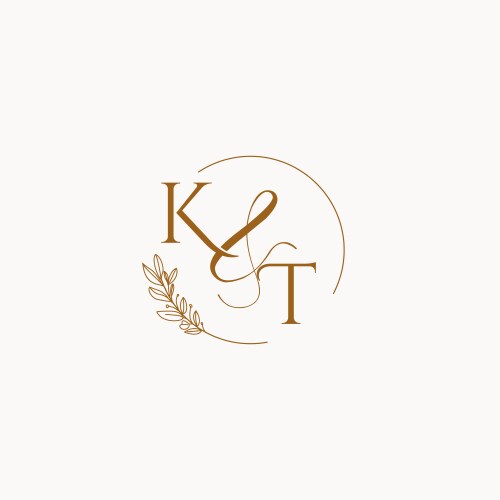 Initial fs handwriting logo with circle template Vector Image