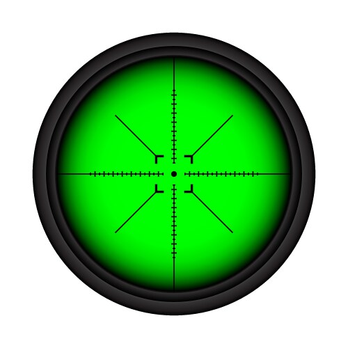 Gun viewfinder sniper scoperifle view isolated Vector Image