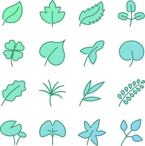Spices and herbs icon set Royalty Free Vector Image