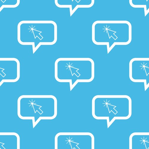 Arrow cursor message pattern vector image