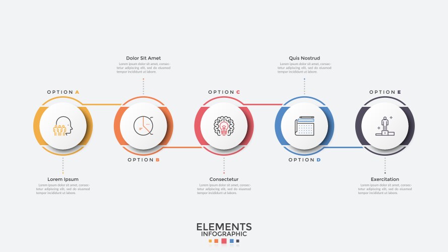 creative infographic template vector image