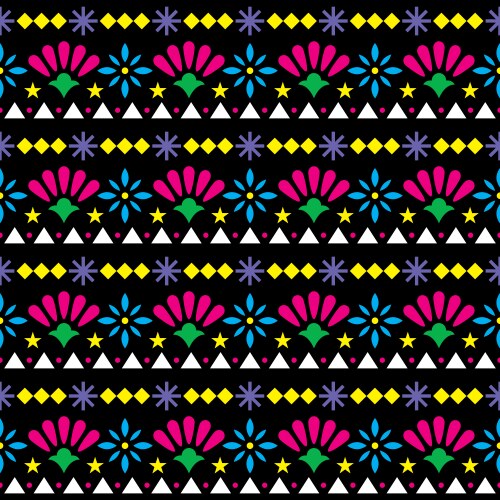 Sugar skull seamless pattern - mexican Royalty Free Vector