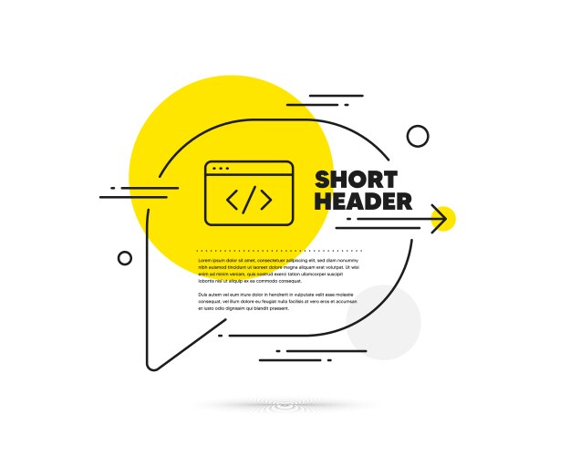 Seo script line icon web programming sign vektorbild