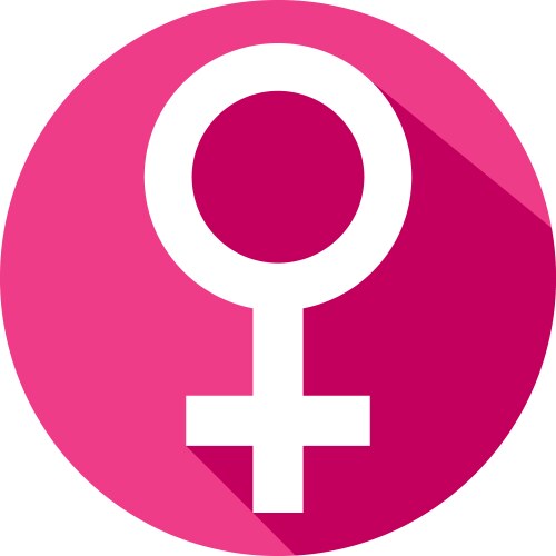 female gender icon vector