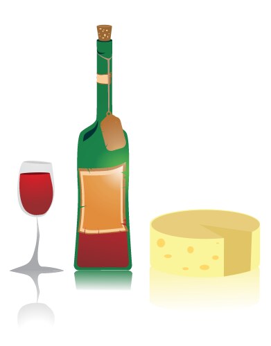 Realistic wine template Royalty Free Vector Image
