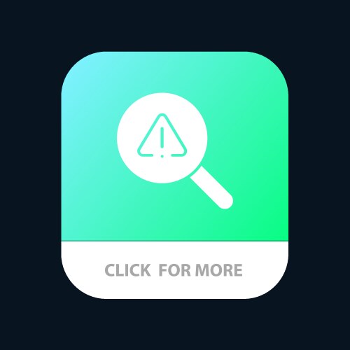 Find search view error mobile app button android vector image