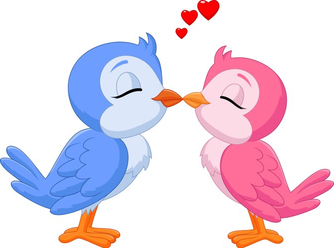 Love birds Royalty Free Vector Image - VectorStock