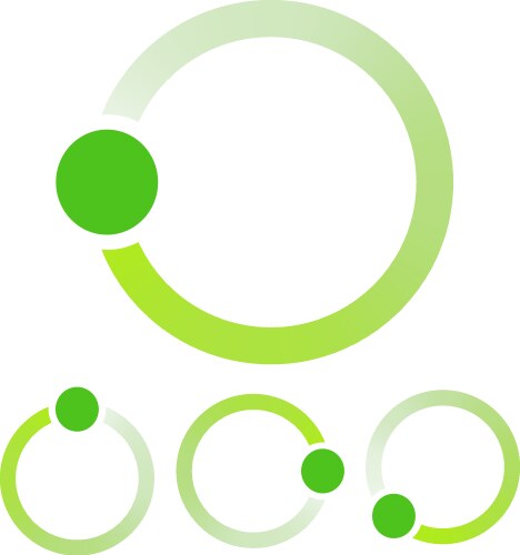 Preloader circular shape segmented circle vector image