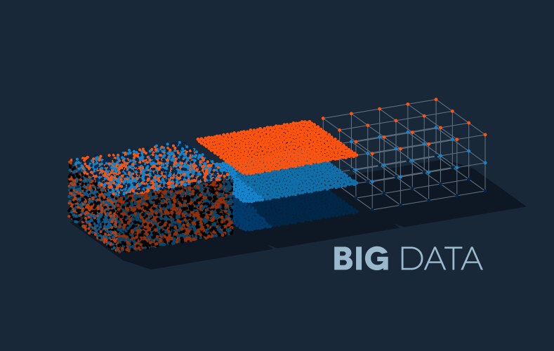 Big data with structuring map reduce vector image