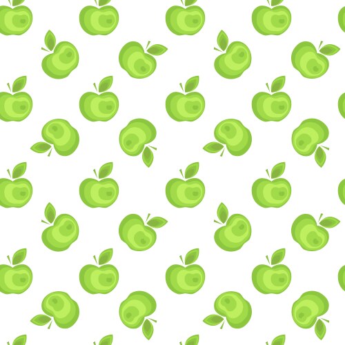 Seamless apple background pattern Royalty Free Vector Image