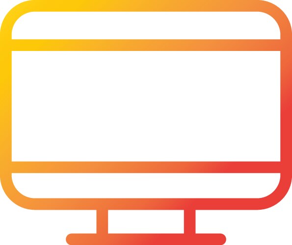 Computer monitor device internet web technology vector image