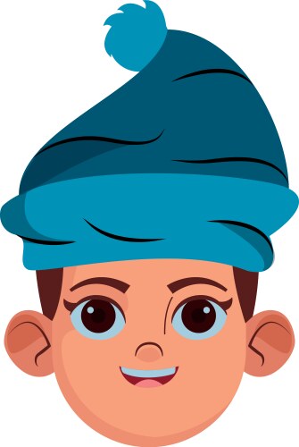 Little kid avatar profile picture Royalty Free Vector Image