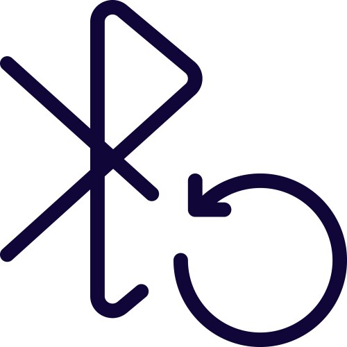 Reloading bluetooth for identify recognition vector image