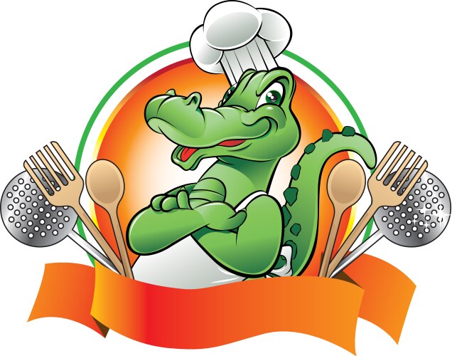 Insect chef cooking food Royalty Free Vector Image
