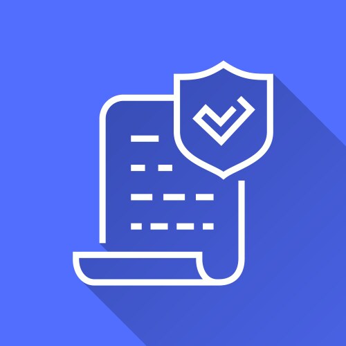 Data security - icon for graphic and web vector image