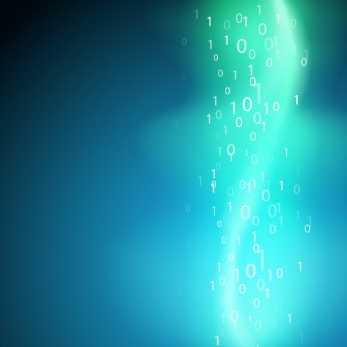 Stream of binary code vector image