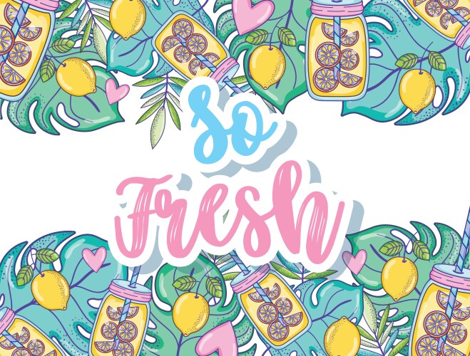 Summer Lemonade Cartoons Vector Image