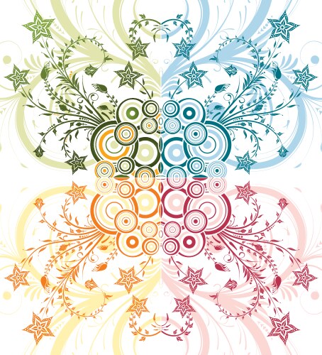 Floral Background Vector Image