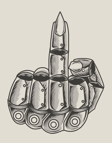 Fingers robotic style Vector Image