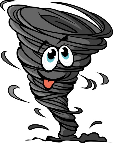 funny hurricane vector image