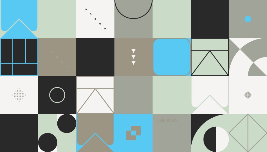 Horizontal abstract pattern design vector image