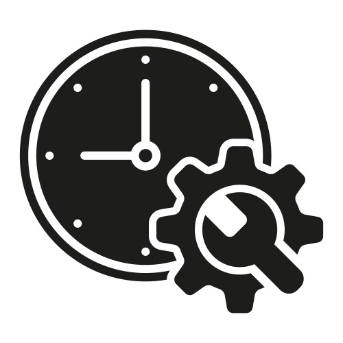 Process or operations icon management Royalty Free Vector