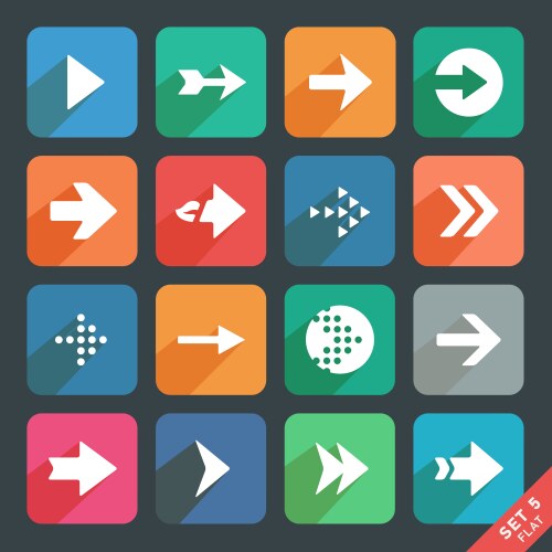 100 line icon set - arrows Royalty Free Vector Image