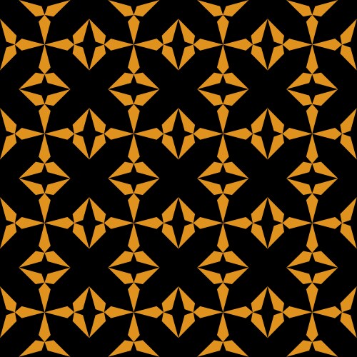 Black and gold geometric seamless pattern Vector Image