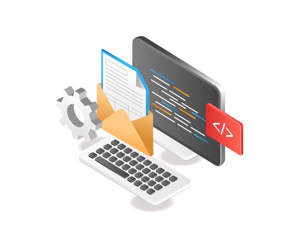 Data and Programming Concepts vector image