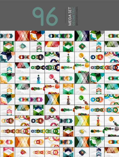 Mega collection of blank business corporate vector image