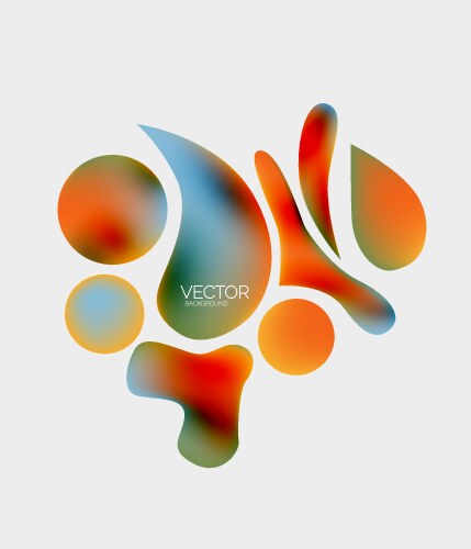 Abstract liquid bubble background Royalty Free Vector Image