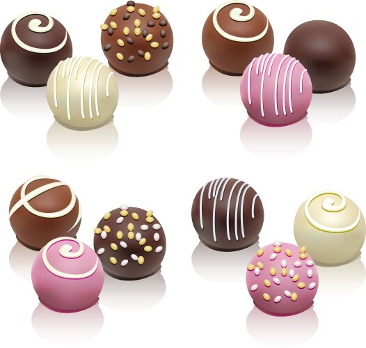 Chocolate candies Royalty Free Vector Image - VectorStock