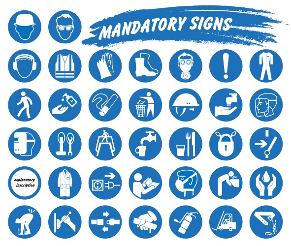 Safety signs Vector Images & Graphics for Commercial Use | VectorStock