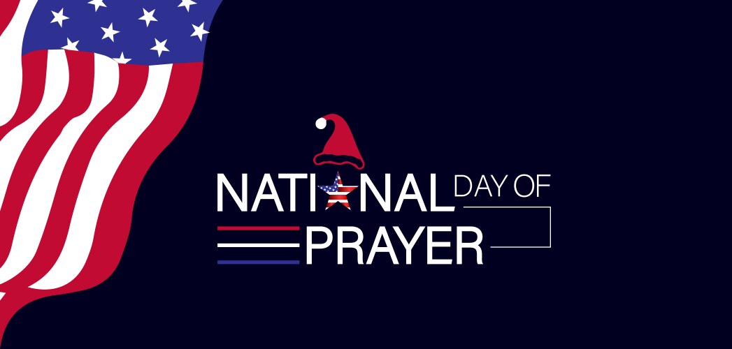 Creative design for national day of prayer Vector Image