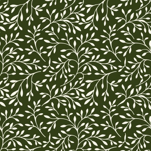 Floral simple leaves design seamless pattern Vector Image