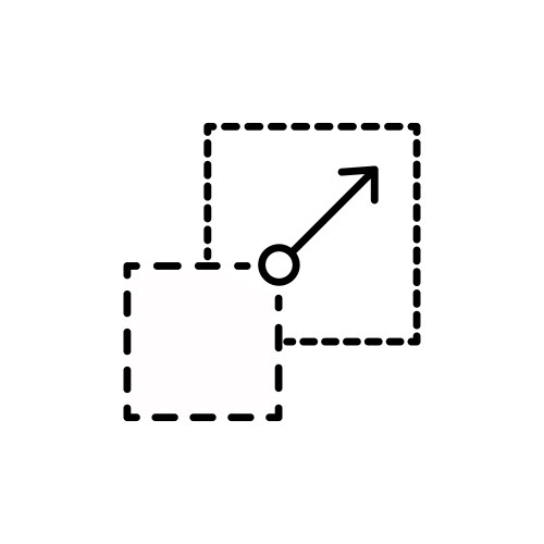 Scalability or scalable system line art vector image