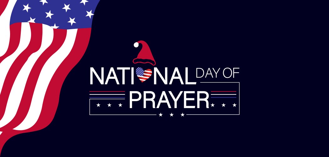 National day of prayer with beautiful artistry Vector Image