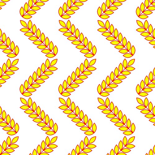 Background and pattern with ears of wheat vector image